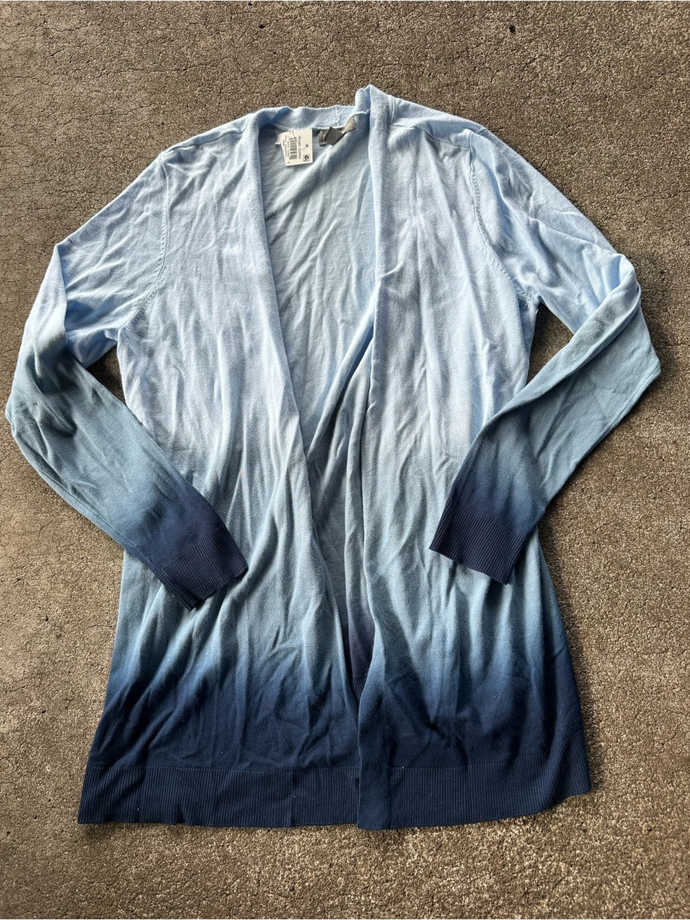 Style & Co Blue Ombre Open-Front Cardigan